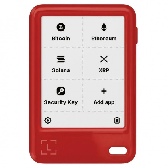 Комплект Криптокошелек Ledger Nano Gen5, красный + Декоративные бейджи (Set 2) в Якутске