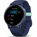 Умные часы Garmin Vivoactive 5, синие с металлически-синим безелем и силиконовым ремешком 010-02862-12 в Якутске