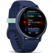 Умные часы Garmin Vivoactive 5, синие с металлически-синим безелем и силиконовым ремешком 010-02862-12 в Якутске