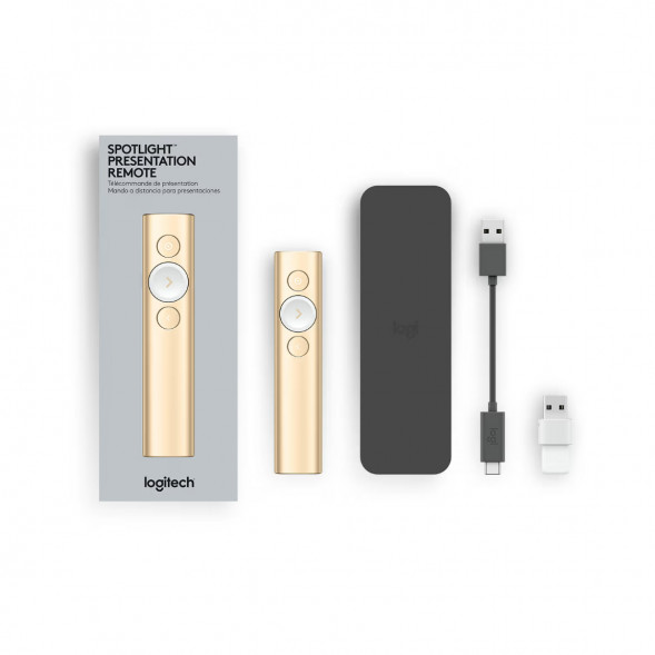 Презентер Logitech Spotlight Presentation Remote золотой в Якутске