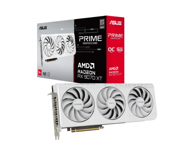 Видеокарта Asus RX 9070 XT PRIME OC Edition, 16 Гб GDDR6 UltraHD в Якутске