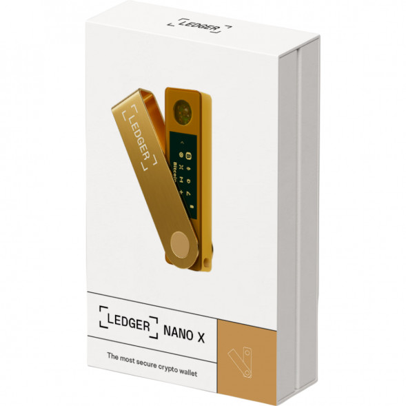 Аппаратный криптокошелек Ledger Nano X, Gold в Якутске