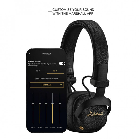 Беспроводные наушники Marshall Milton ANC, Black в Якутске