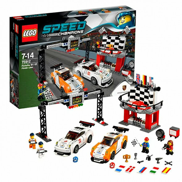 Конструктор LEGO Speed Champions 75912 Финишная линия гонки Porsche 911 GT в Якутске