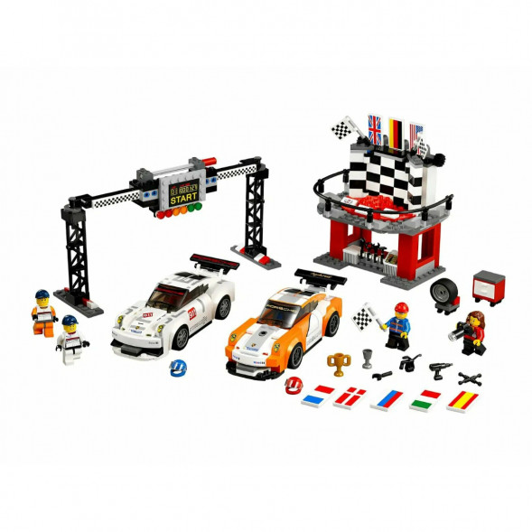 Конструктор LEGO Speed Champions 75912 Финишная линия гонки Porsche 911 GT в Якутске