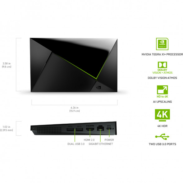 ТВ-приставка NVIDIA SHIELD TV PRO, черный в Якутске