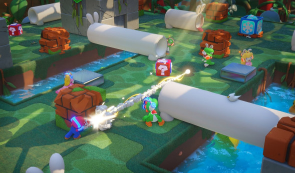 Игра Mario + Rabbids Kingdom Battle [Nintendo Switch, английский язык] в Якутске