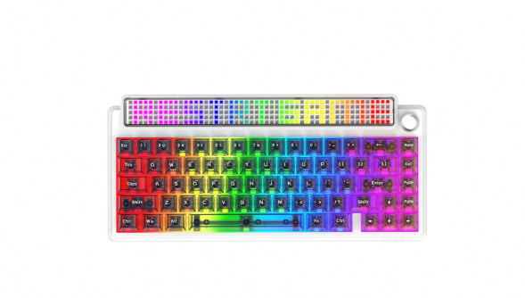 Беспроводная игровая механическая клавиатура Ajazz Pixel 68, 8K, Hot-Swap, RGB, с матричным LED экраном в Якутске