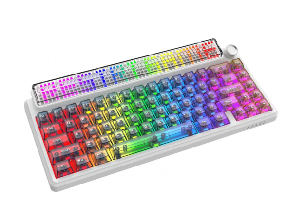 Беспроводная игровая механическая клавиатура Ajazz Pixel 68, 8K, Hot-Swap, RGB, с матричным LED экраном в Якутске