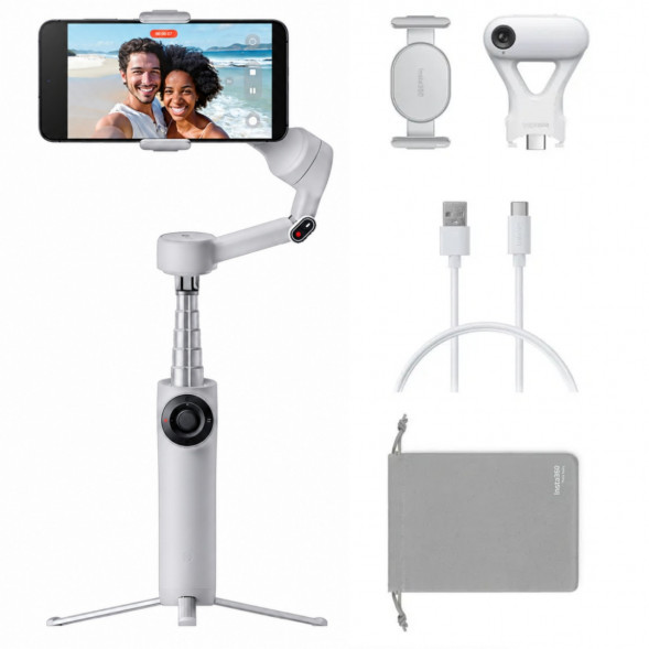 Стабилизатор Insta360 Flow 2 AI Tracker Bundle, Stone Gray в Якутске