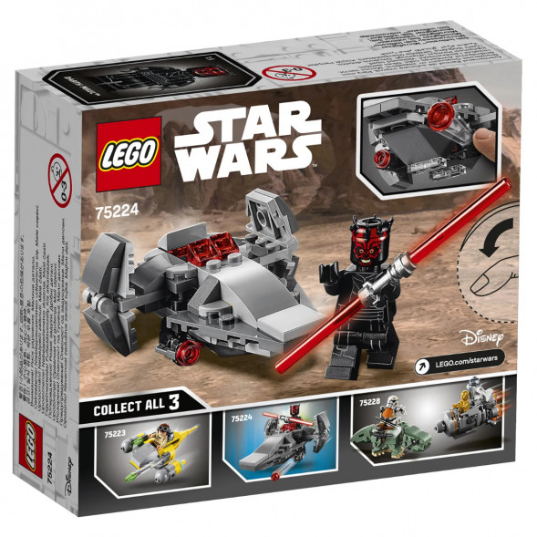 Конструктор LEGO Star Wars 75224 Микрофайтеры Корабль-лазутчик ситхов в Якутске