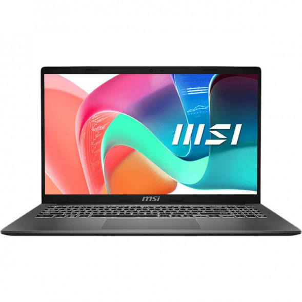 Ноутбук MSI Modern 15 F1MXG-1281RU (15.6&amp;quot;, IPS, Intel Core 5 120U, 10 ядер, 16 ГБ DDR5, SSD 512 ГБ, Intel Iris Xe Graphics, Windows 11), чёрный в Якутске