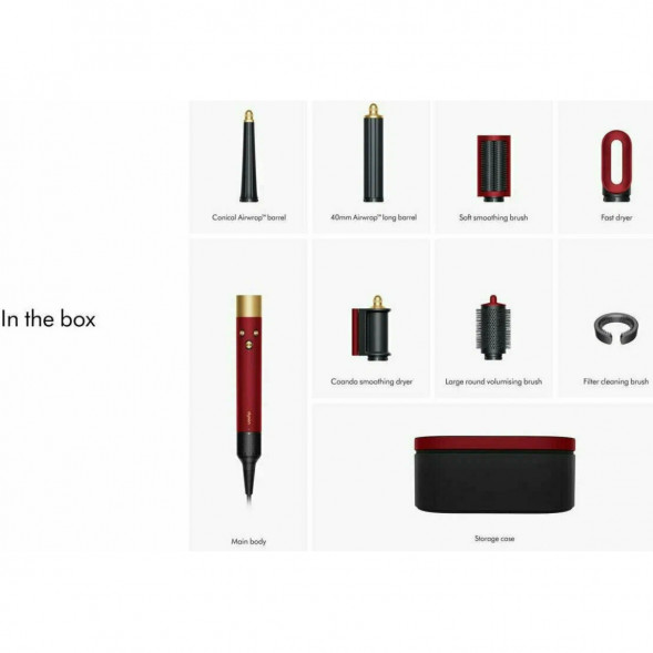 Стайлер Dyson Airwrap i.d. HS08 Straight+Wavy, Red Velvet/Gold (596927-01) в Якутске
