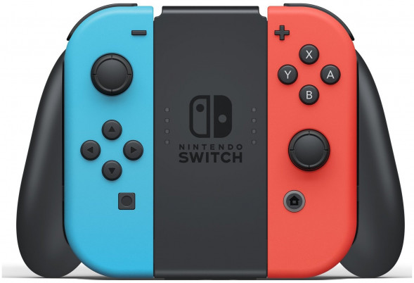 Игровая приставка Nintendo Switch rev.2 32 ГБ, красный/синий в Якутске