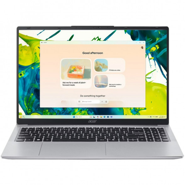 Ноутбук Acer Aspire Lite 15 AL15-54P-590V (15.6&amp;quot;, IPS, Intel Core Ultra 5, 8 ядер, 16 ГБ LPDDR5, 512 ГБ SSD, Intel Graphics), серебристый в Якутске