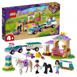 Конструктор LEGO Friends 41441 Тренировка лошади и прицеп для перевозки