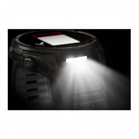 Умные часы Garmin Fenix 8, 51 мм, Solar, Sapphire Carbon Gray DLC Titanium with Black/Pebble Gray Silicone 010-02907-10 в Якутске