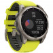 Умные часы Garmin Fenix 8, 51 мм, Solar, Sapphire Titanium with AMP Yellow/Graphite Silicone Band 010-02907-20 в Якутске