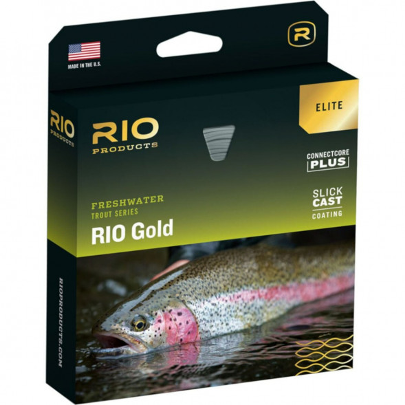Леска RIO Elite Gold WF8F, Moss/Gold/Gray в Якутске