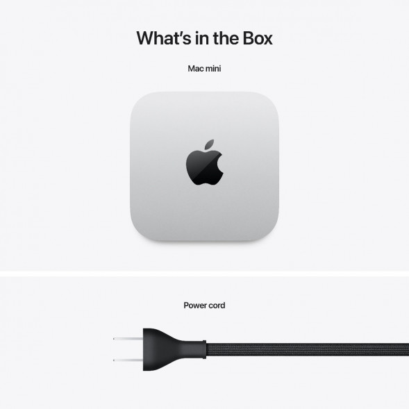 Компьютер Apple Mac mini M4 2024 (MU9D3) (10 Core GPU, 16ГБ, 256ГБ SSD, Apple, macOS), серебристый в Якутске