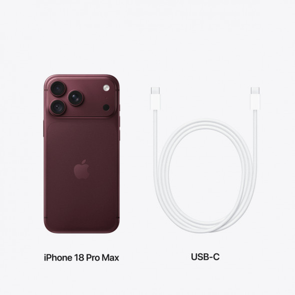 Смартфон Apple iPhone 18 Pro Max 512GB (eSIM), Burgundy в Якутске