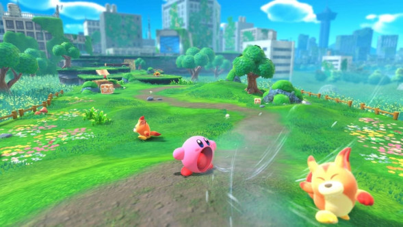 Игра Kirby and the Forgotten Land + Star-Crossed World [Nintendo Switch 2, английская версия] в Якутске