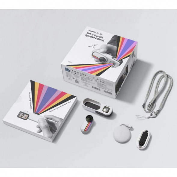 Экшн-камера Insta360 Go 3S Retro Bundle Special Edition 64ГБ, White в Якутске