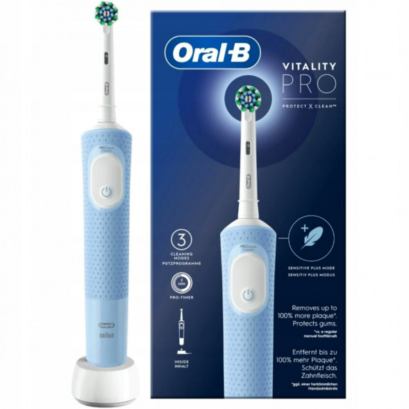 Электрическая зубная щетка Oral-B Vitality Pro D103, голубой в Якутске