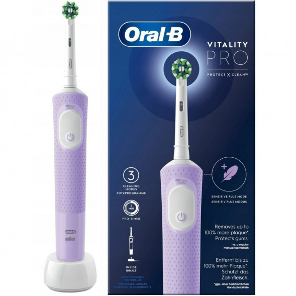 Электрическая зубная щетка Oral-B Vitality Pro D103, фиолетовый в Якутске