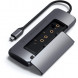 Док-станция Satechi USB-C Hybrid Multiport Adapter (with SSD Enclosure M.2 SATA, 2xUSB 3.1, USB Type-C, HDMI), Серый ST-UCHSEM в Якутске
