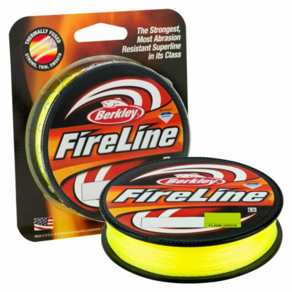 Леска Berkley FireLine 0,20mm 13,2kg 270m, Flame Green (желтый неон) в Якутске