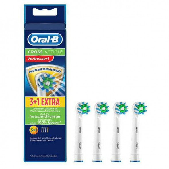 Насадки на зубные щетки Oral-B Cross Action (3+1 Extra), 4 шт. в Якутске