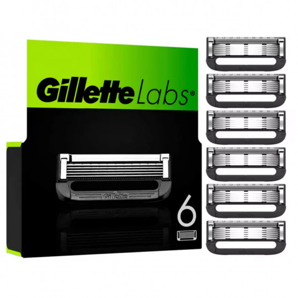 Лезвия для бритвы Gillette Labs, 6 шт. в Якутске