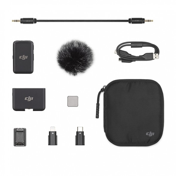 Комплект беспроводных микрофонов DJI MIC (1TX + 1RX), черный в Якутске